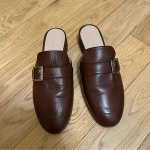 Italic Agnes Leather Mule Loafer